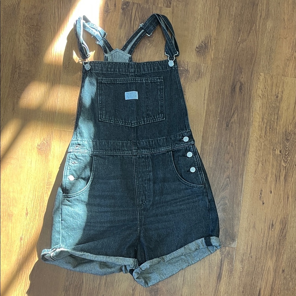 Levi's black Denim Overalls